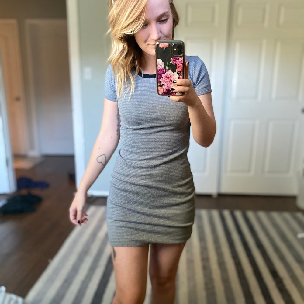 Abercrombie & Fitch Gray Bodycon Dress